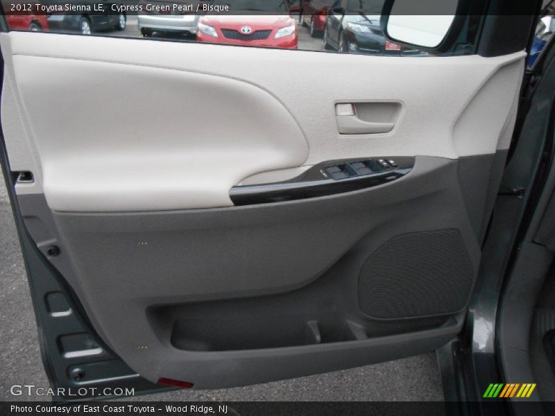Cypress Green Pearl / Bisque 2012 Toyota Sienna LE