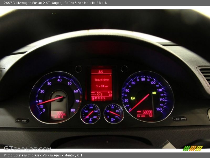 Reflex Silver Metallic / Black 2007 Volkswagen Passat 2.0T Wagon