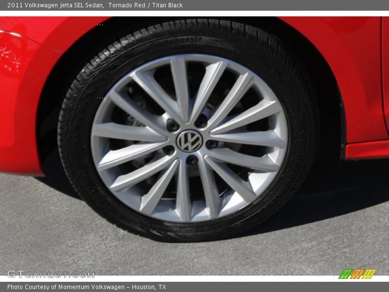 Tornado Red / Titan Black 2011 Volkswagen Jetta SEL Sedan