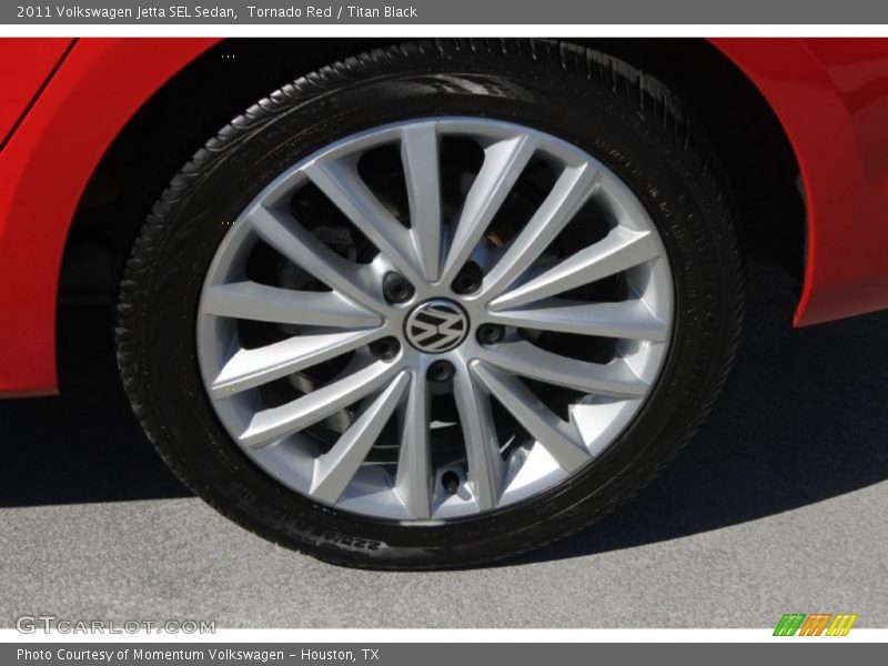 Tornado Red / Titan Black 2011 Volkswagen Jetta SEL Sedan