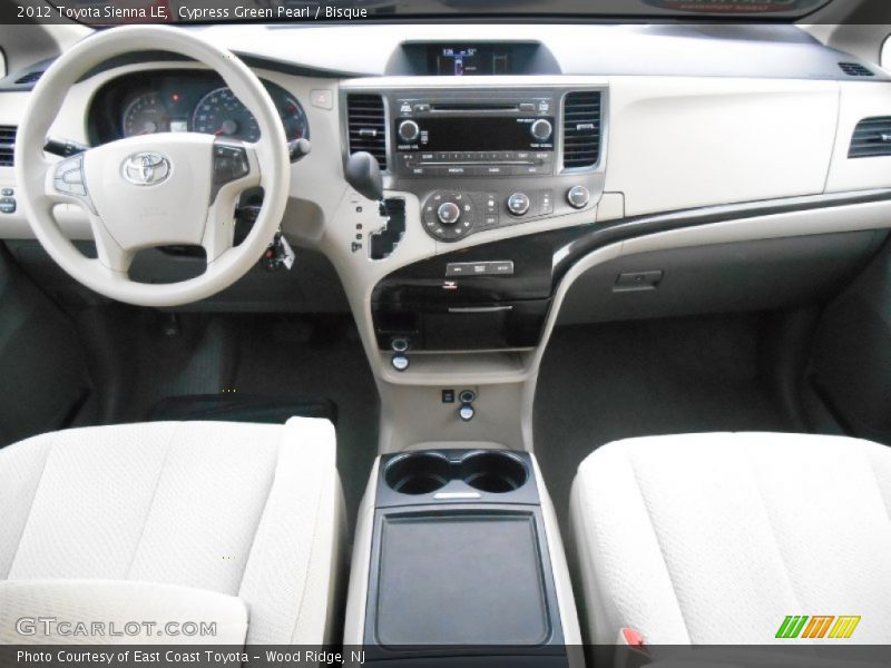 Cypress Green Pearl / Bisque 2012 Toyota Sienna LE