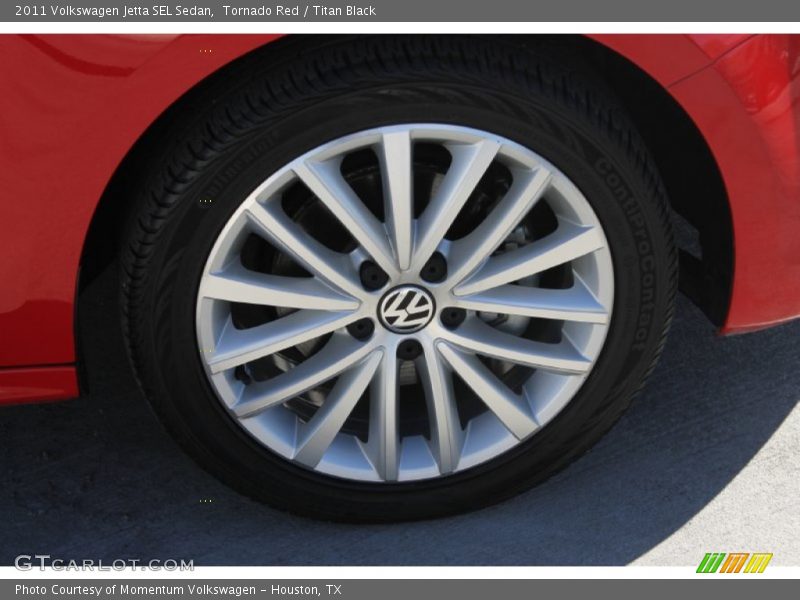 Tornado Red / Titan Black 2011 Volkswagen Jetta SEL Sedan