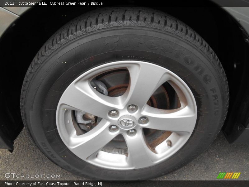 Cypress Green Pearl / Bisque 2012 Toyota Sienna LE