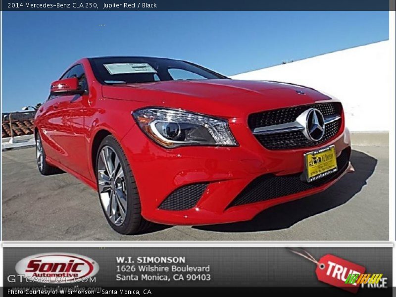 Jupiter Red / Black 2014 Mercedes-Benz CLA 250