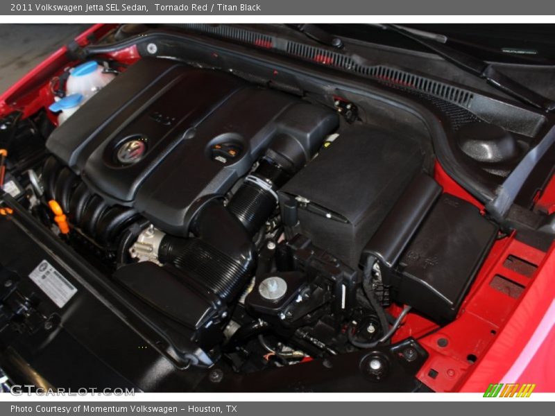 Tornado Red / Titan Black 2011 Volkswagen Jetta SEL Sedan