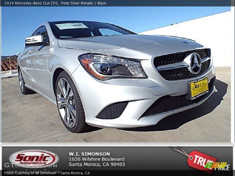 Polar Silver Metallic / Black 2014 Mercedes-Benz CLA 250