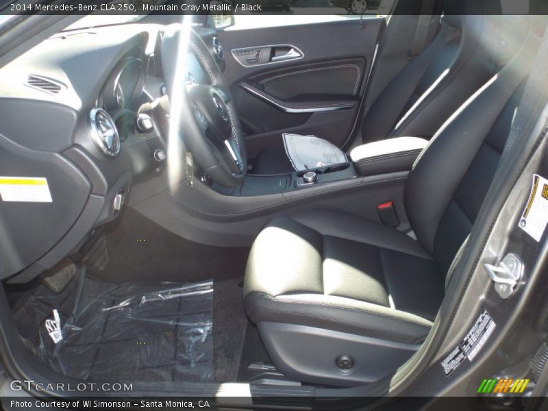 Mountain Gray Metallic / Black 2014 Mercedes-Benz CLA 250