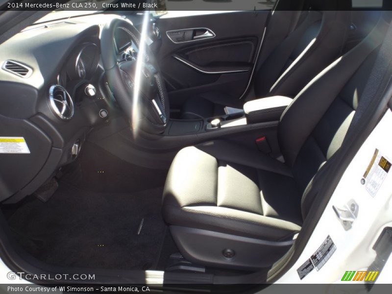 Cirrus White / Black 2014 Mercedes-Benz CLA 250