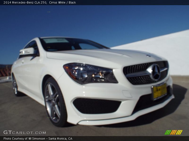 Cirrus White / Black 2014 Mercedes-Benz CLA 250