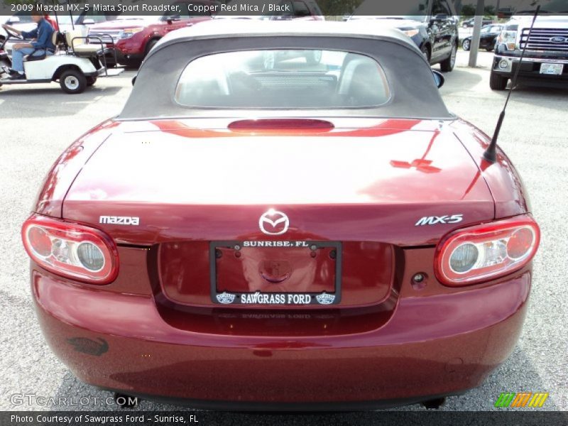 Copper Red Mica / Black 2009 Mazda MX-5 Miata Sport Roadster