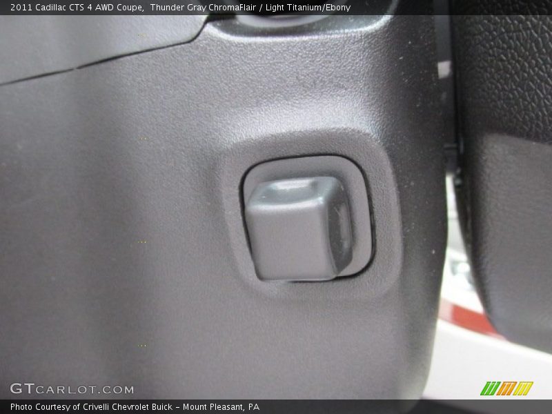 Thunder Gray ChromaFlair / Light Titanium/Ebony 2011 Cadillac CTS 4 AWD Coupe