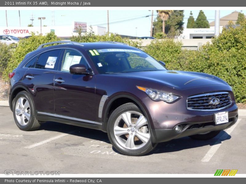 Midnight Mocha / Java 2011 Infiniti FX 35 AWD