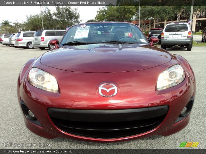Copper Red Mica / Black 2009 Mazda MX-5 Miata Sport Roadster