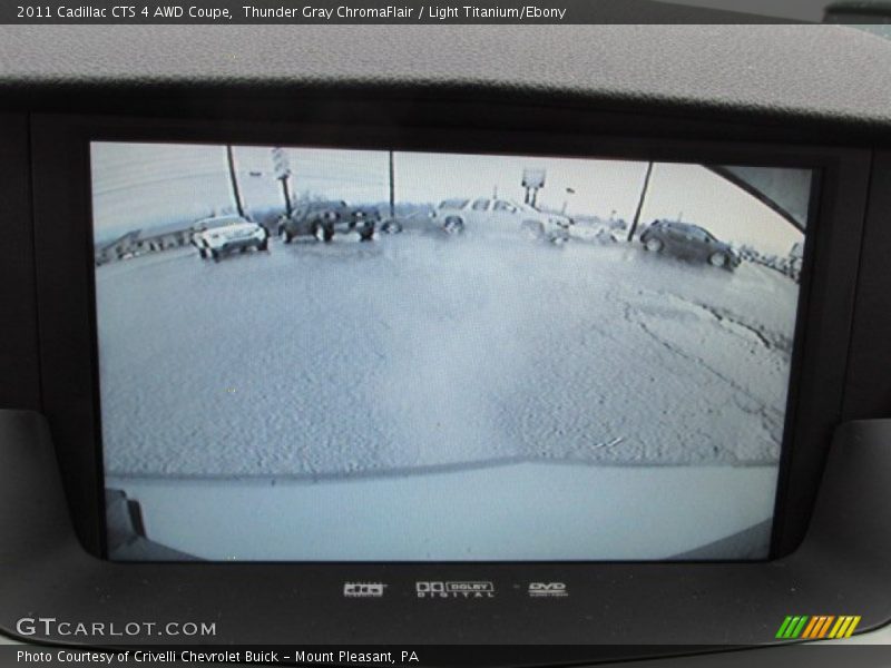 Thunder Gray ChromaFlair / Light Titanium/Ebony 2011 Cadillac CTS 4 AWD Coupe