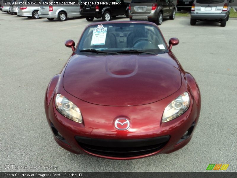 Copper Red Mica / Black 2009 Mazda MX-5 Miata Sport Roadster