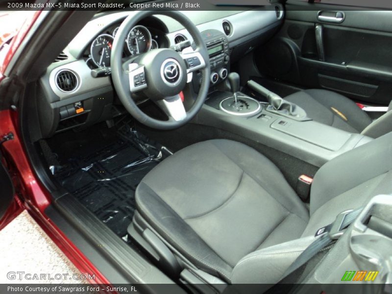  2009 MX-5 Miata Sport Roadster Black Interior