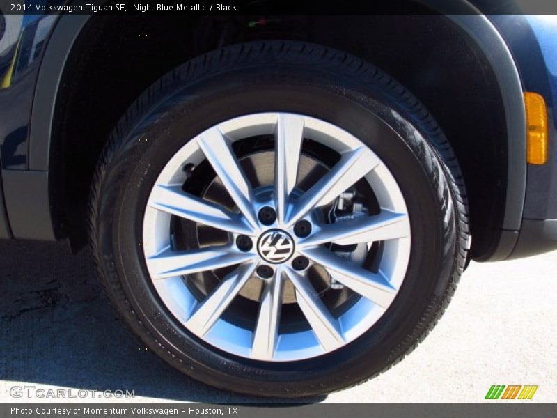 Night Blue Metallic / Black 2014 Volkswagen Tiguan SE