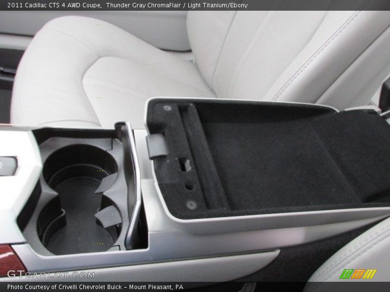 Thunder Gray ChromaFlair / Light Titanium/Ebony 2011 Cadillac CTS 4 AWD Coupe
