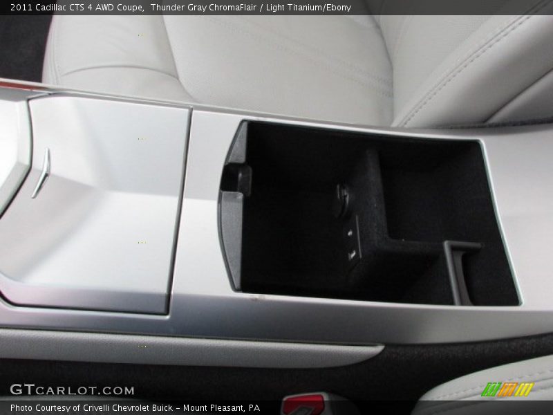 Thunder Gray ChromaFlair / Light Titanium/Ebony 2011 Cadillac CTS 4 AWD Coupe