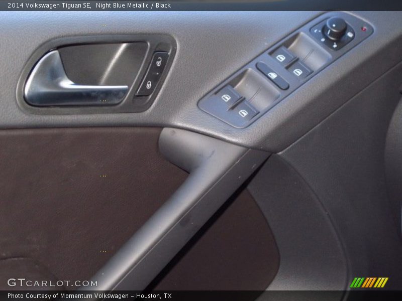 Night Blue Metallic / Black 2014 Volkswagen Tiguan SE