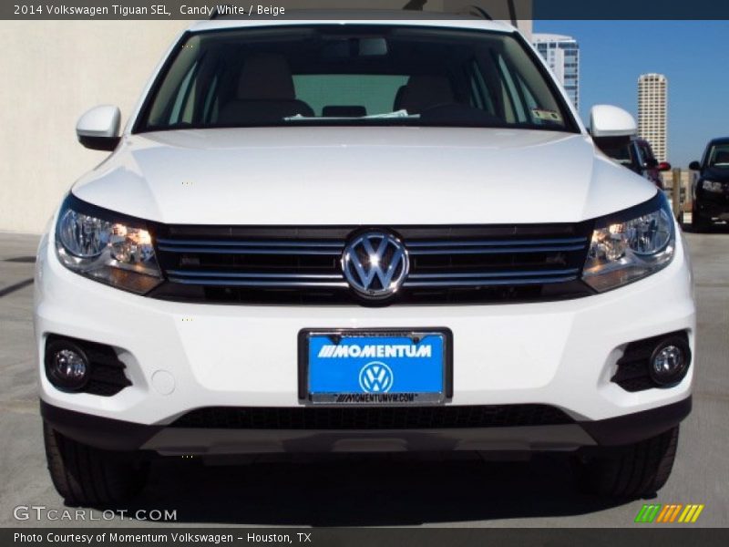 Candy White / Beige 2014 Volkswagen Tiguan SEL