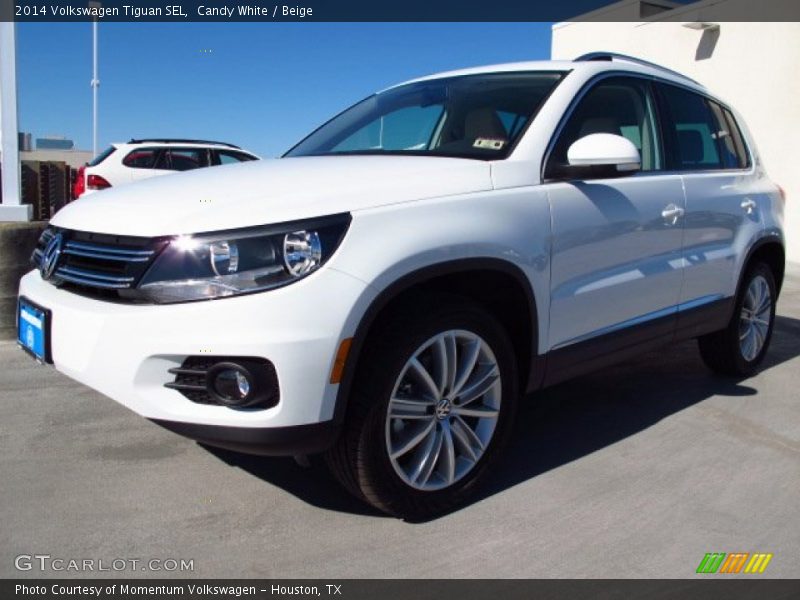 Candy White / Beige 2014 Volkswagen Tiguan SEL