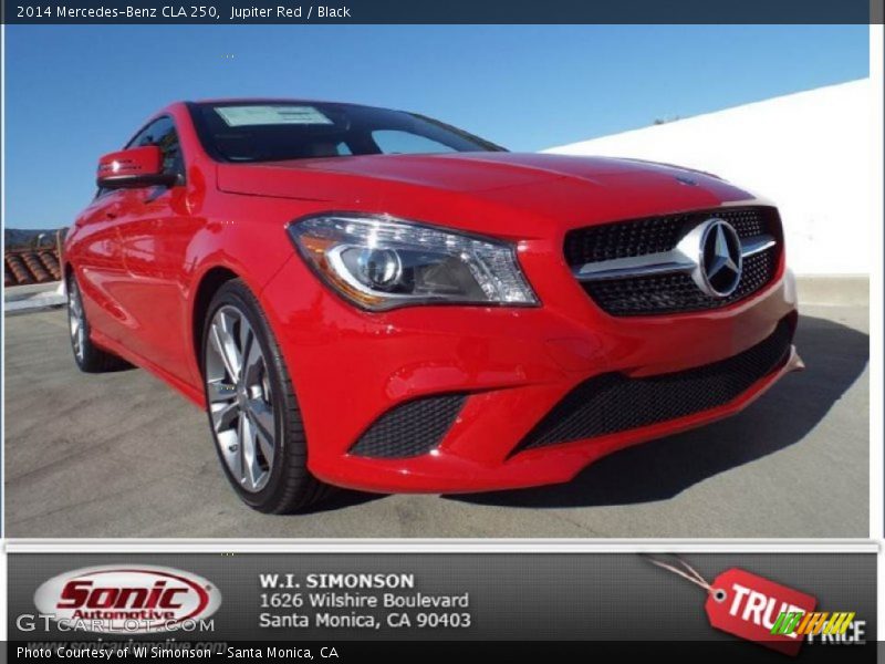 Jupiter Red / Black 2014 Mercedes-Benz CLA 250