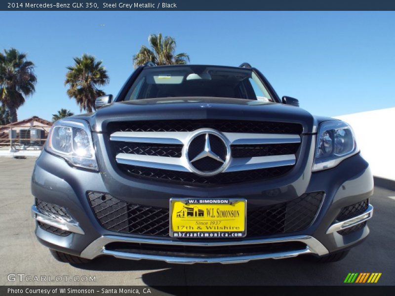 Steel Grey Metallic / Black 2014 Mercedes-Benz GLK 350