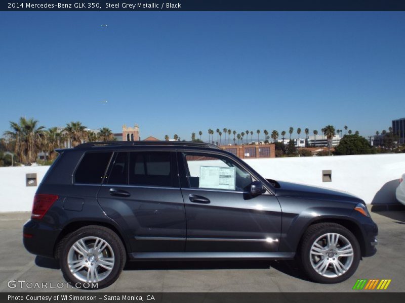 Steel Grey Metallic / Black 2014 Mercedes-Benz GLK 350