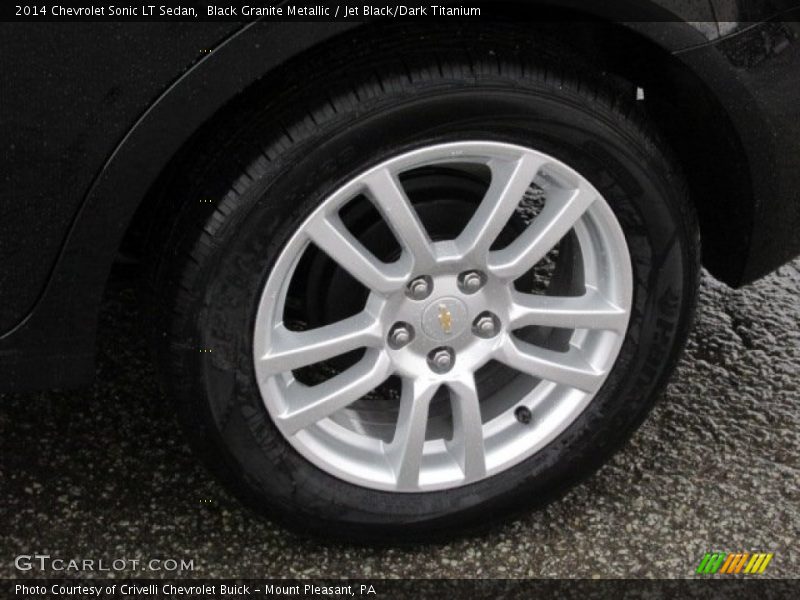 Black Granite Metallic / Jet Black/Dark Titanium 2014 Chevrolet Sonic LT Sedan