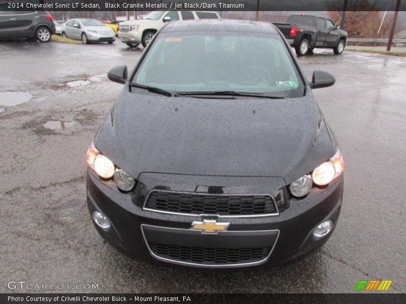 Black Granite Metallic / Jet Black/Dark Titanium 2014 Chevrolet Sonic LT Sedan