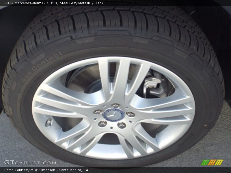 Steel Grey Metallic / Black 2014 Mercedes-Benz GLK 350