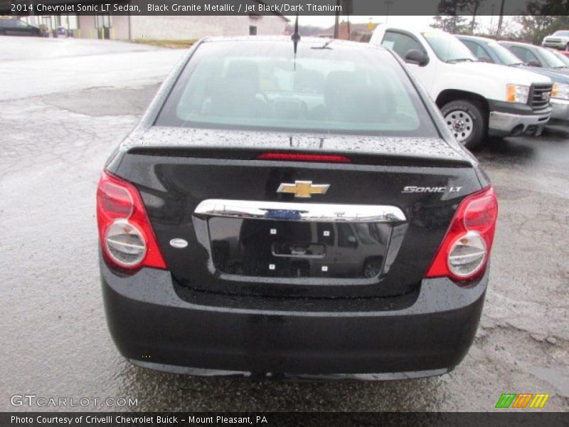 Black Granite Metallic / Jet Black/Dark Titanium 2014 Chevrolet Sonic LT Sedan