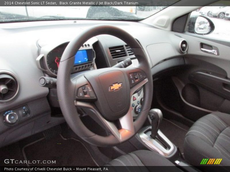 Black Granite Metallic / Jet Black/Dark Titanium 2014 Chevrolet Sonic LT Sedan