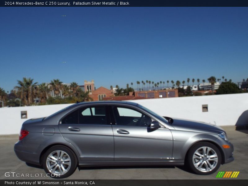 Palladium Silver Metallic / Black 2014 Mercedes-Benz C 250 Luxury