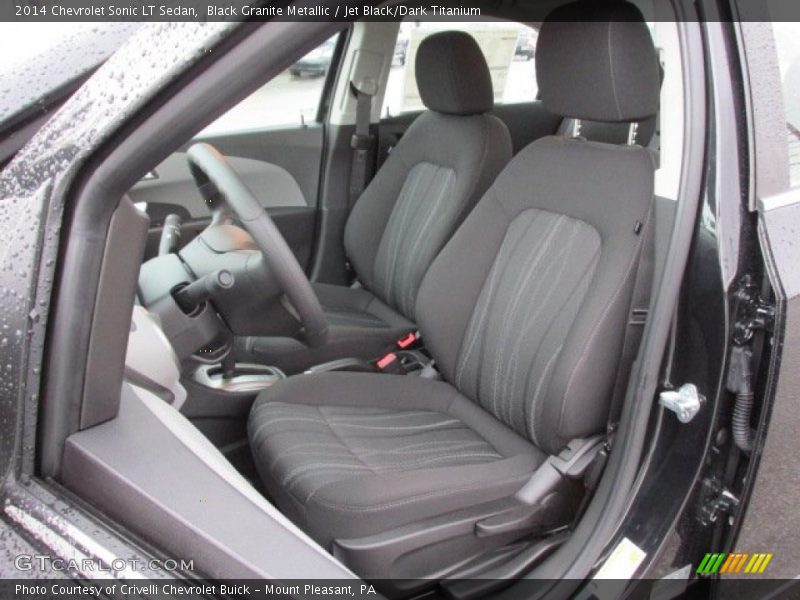 Black Granite Metallic / Jet Black/Dark Titanium 2014 Chevrolet Sonic LT Sedan