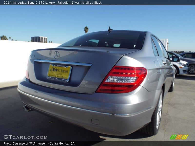 Palladium Silver Metallic / Black 2014 Mercedes-Benz C 250 Luxury