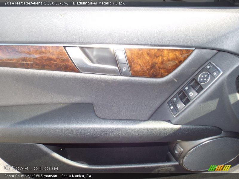 Palladium Silver Metallic / Black 2014 Mercedes-Benz C 250 Luxury
