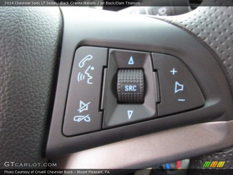 Black Granite Metallic / Jet Black/Dark Titanium 2014 Chevrolet Sonic LT Sedan