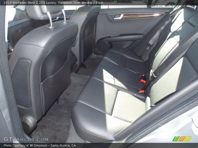 Palladium Silver Metallic / Black 2014 Mercedes-Benz C 250 Luxury