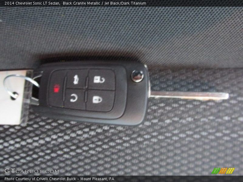 Black Granite Metallic / Jet Black/Dark Titanium 2014 Chevrolet Sonic LT Sedan
