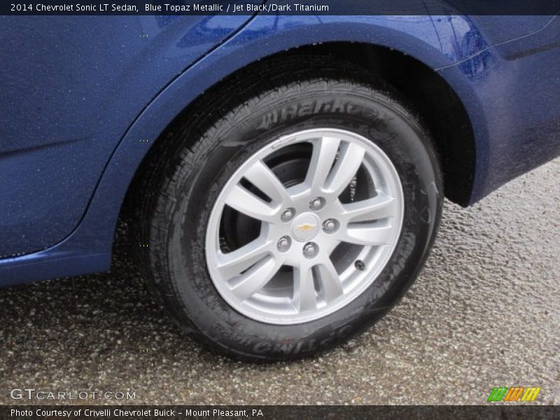 Blue Topaz Metallic / Jet Black/Dark Titanium 2014 Chevrolet Sonic LT Sedan