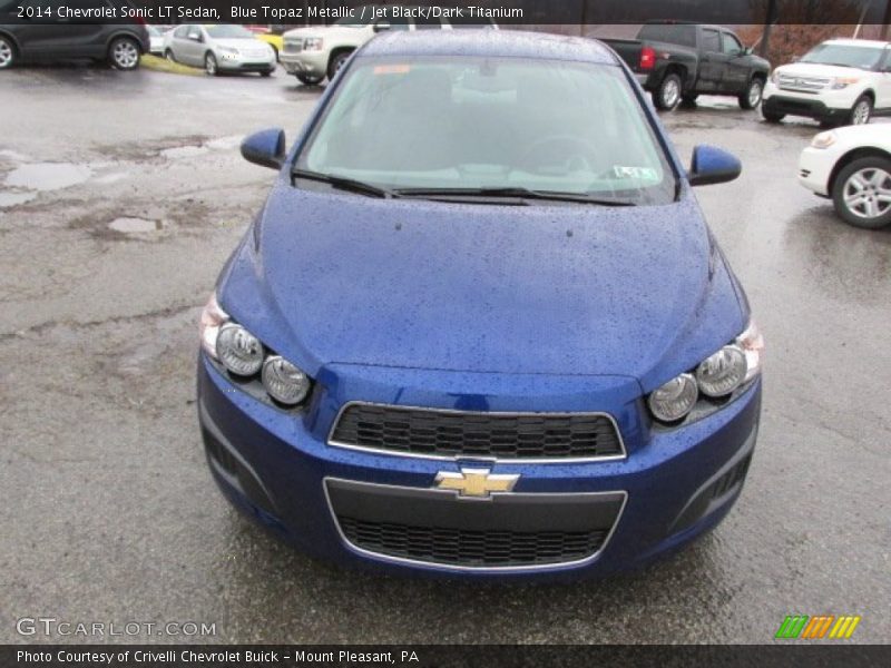 Blue Topaz Metallic / Jet Black/Dark Titanium 2014 Chevrolet Sonic LT Sedan