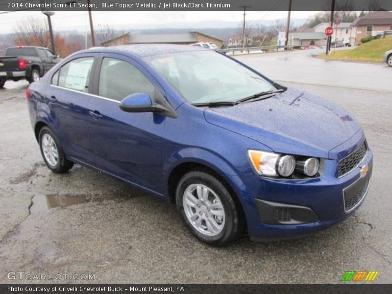 Blue Topaz Metallic / Jet Black/Dark Titanium 2014 Chevrolet Sonic LT Sedan