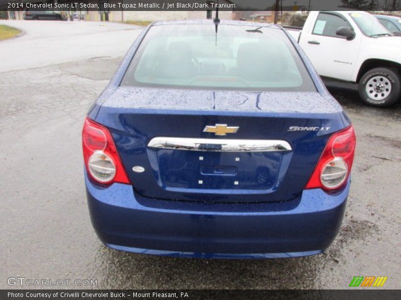 Blue Topaz Metallic / Jet Black/Dark Titanium 2014 Chevrolet Sonic LT Sedan