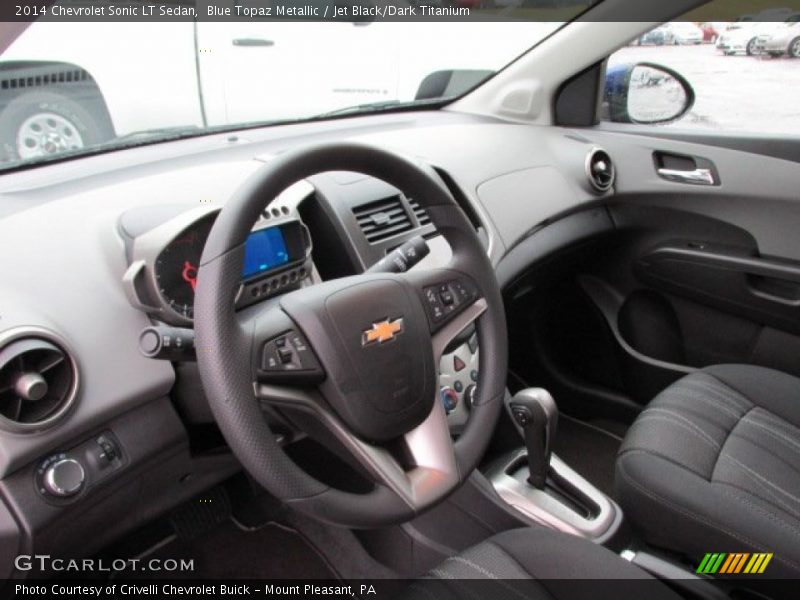 Blue Topaz Metallic / Jet Black/Dark Titanium 2014 Chevrolet Sonic LT Sedan