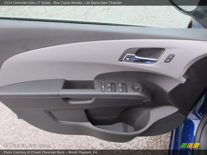 Blue Topaz Metallic / Jet Black/Dark Titanium 2014 Chevrolet Sonic LT Sedan