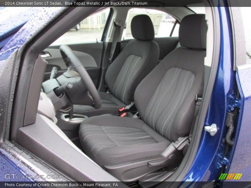 Blue Topaz Metallic / Jet Black/Dark Titanium 2014 Chevrolet Sonic LT Sedan