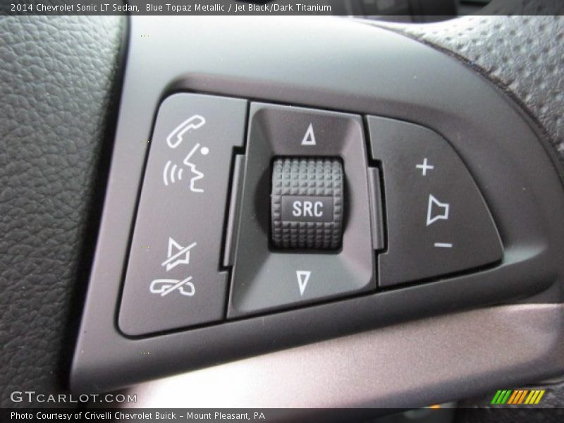 Blue Topaz Metallic / Jet Black/Dark Titanium 2014 Chevrolet Sonic LT Sedan