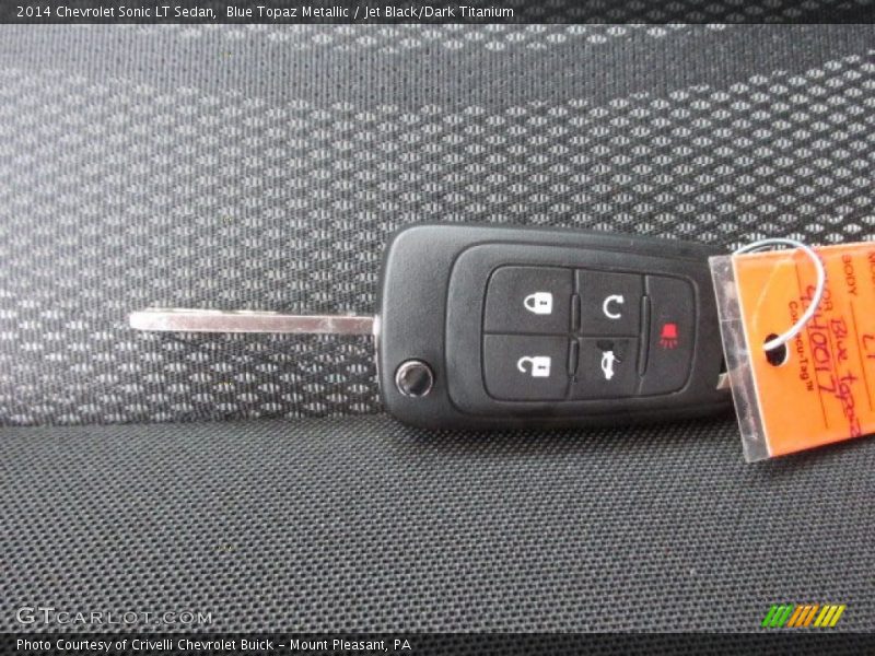 Blue Topaz Metallic / Jet Black/Dark Titanium 2014 Chevrolet Sonic LT Sedan